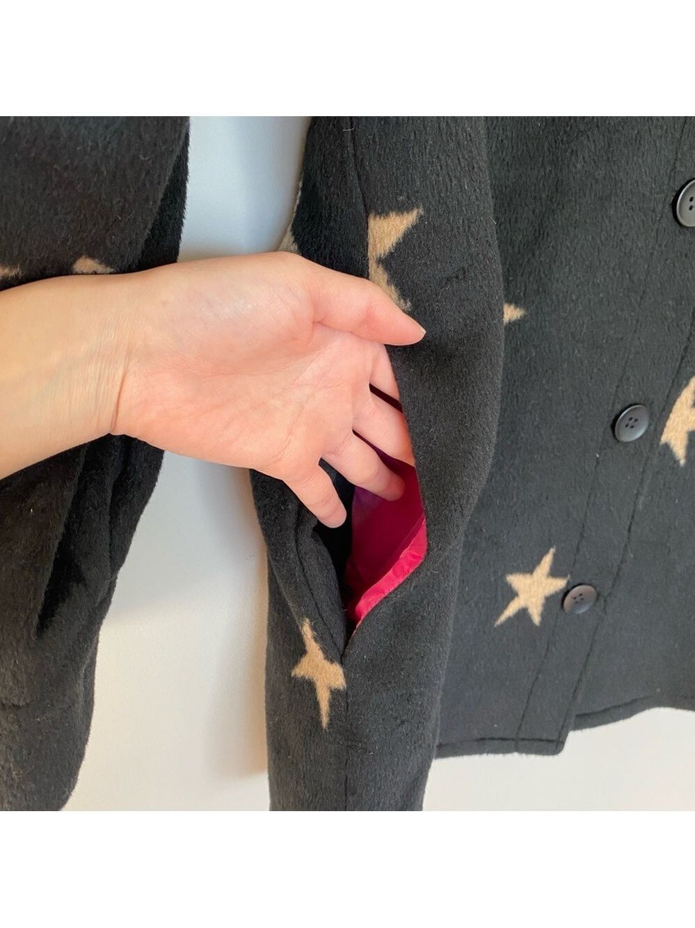 Anthropologie AVEC LES FILLES Starry Knit Shacket Shirt Jacket Sz XS - Picture 9 of 13